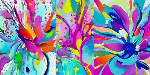 Whimsical Abstract Floral Art generated by stable-diffusion