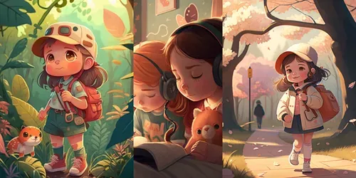 Cute Childrens Book Illustrations generated by midjourney