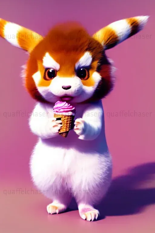 Fluffy Pokemon Style