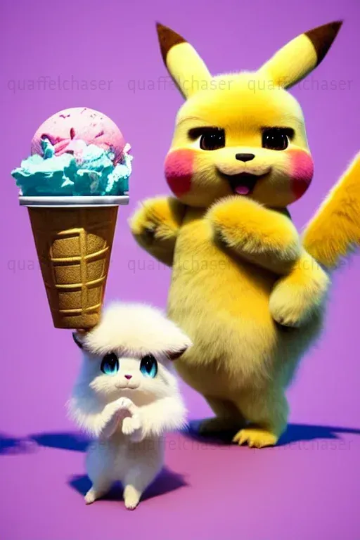 Fluffy Pokemon Style