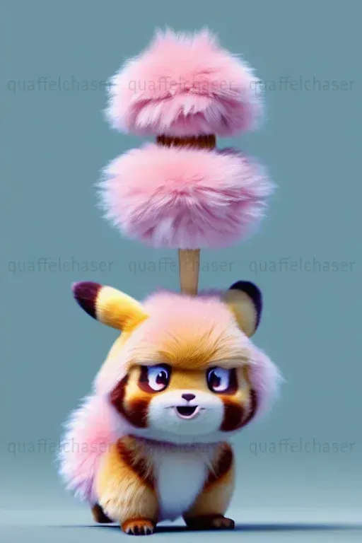 Fluffy Pokemon Style