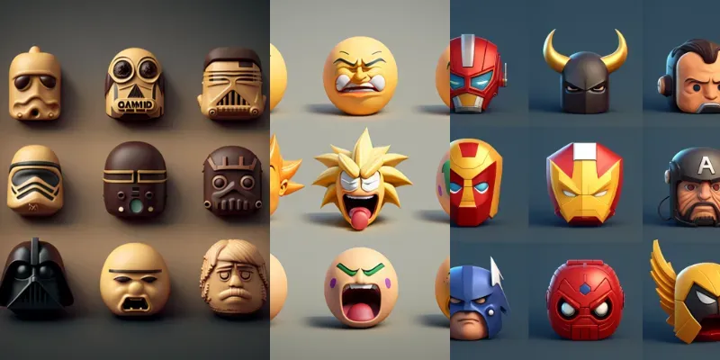 High Quality Emojis generated by undefined