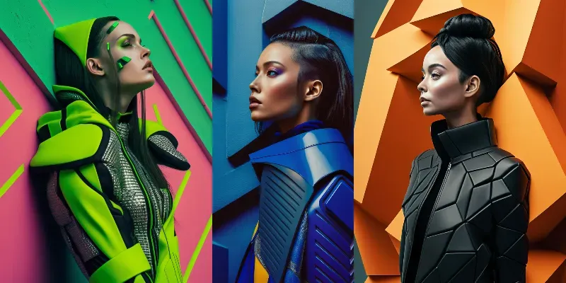 Colorful Fashion Photographs generated by undefined