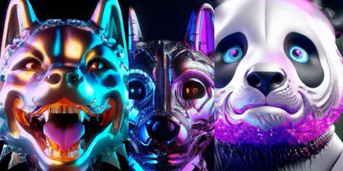 Cyberpunk Animals generated by dalle