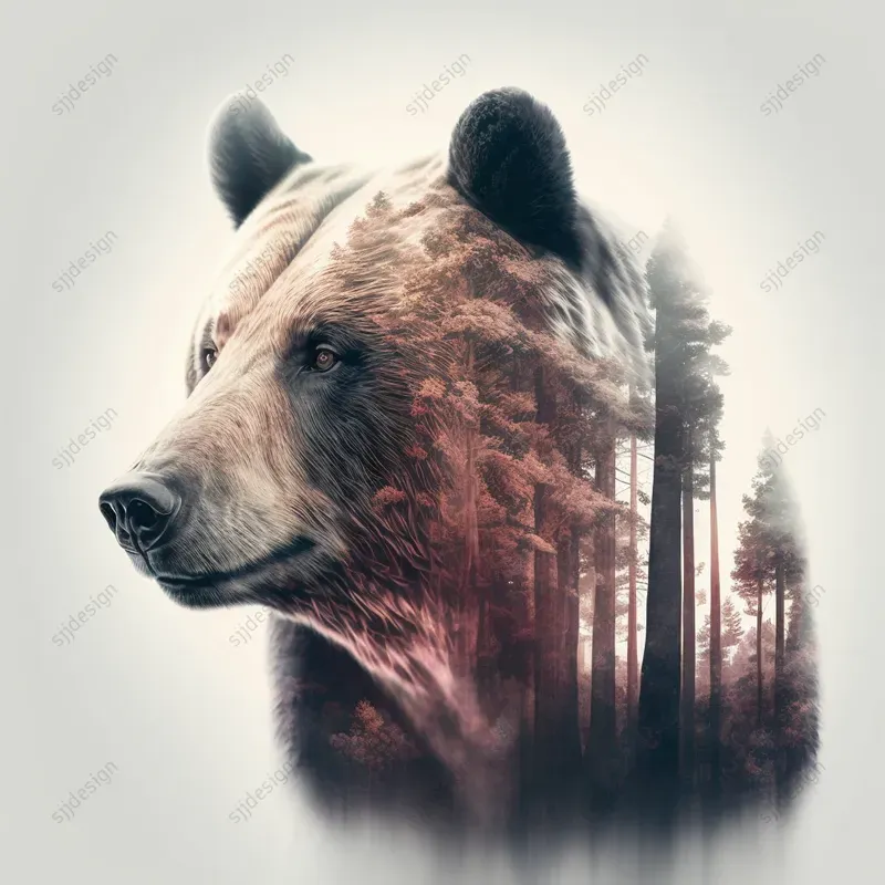 Double Exposure Merged Portraits