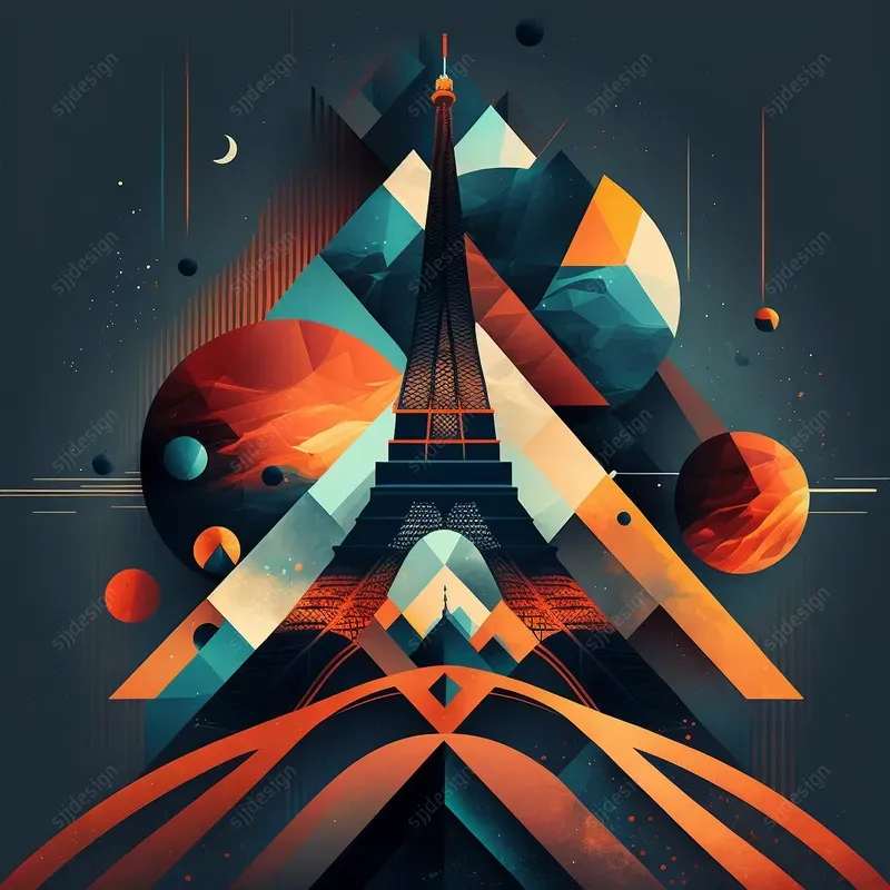 Trendy Geometric Illustrations