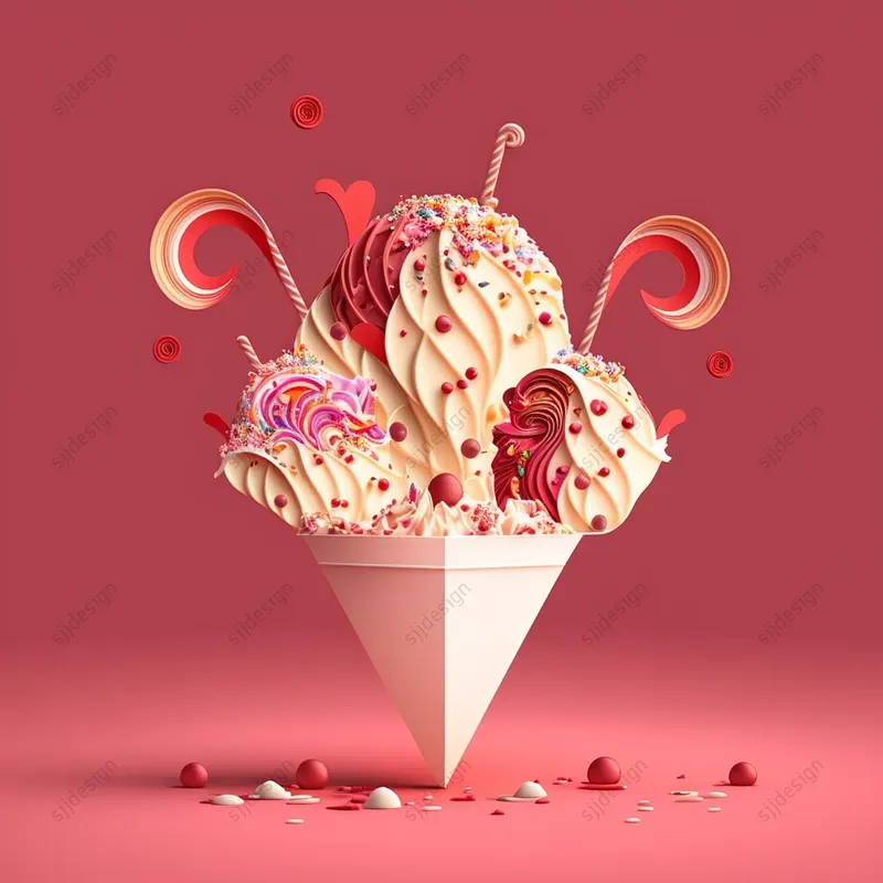 Heart Paper Cut Illustrations for Valentine's Day