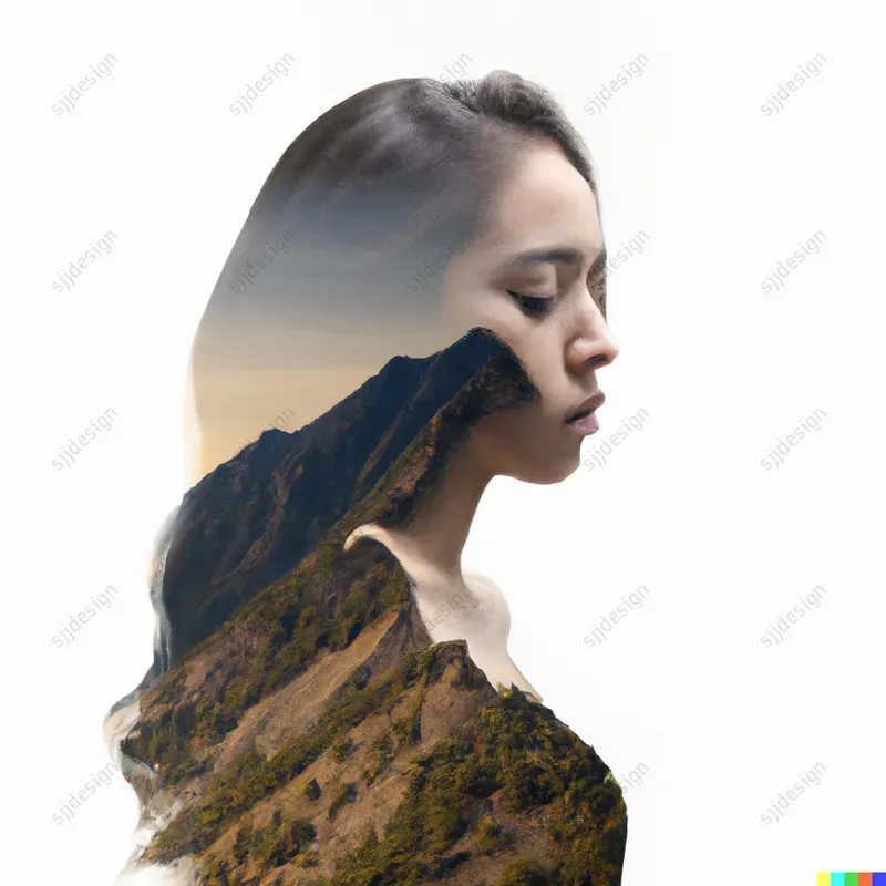Double Exposure Silhouette Portraits