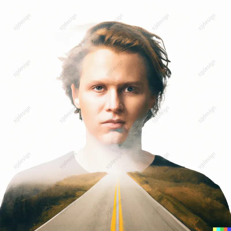 Double Exposure Silhouette Portraits