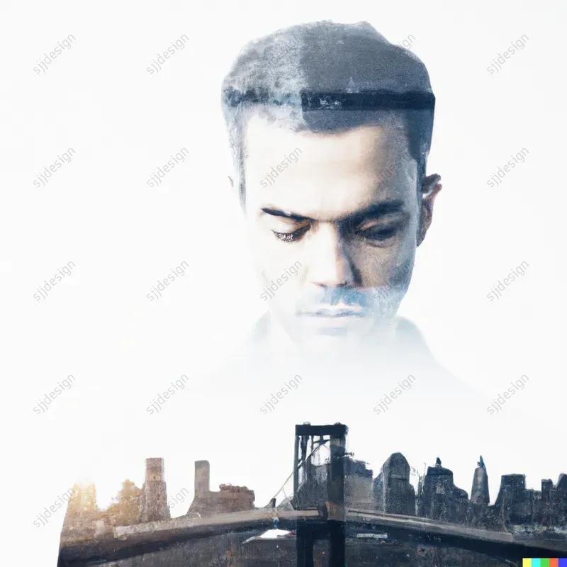 Double Exposure Silhouette Portraits