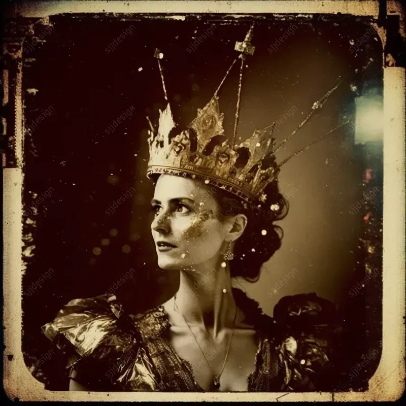 Vintage Polaroid Wet Plate Photographs