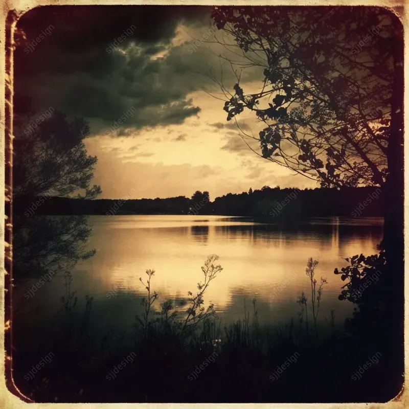 Vintage Polaroid Wet Plate Photographs