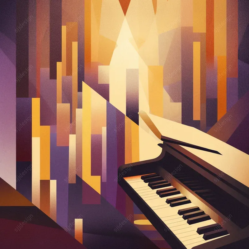 Retro Abstract Jazz Music Album Covers