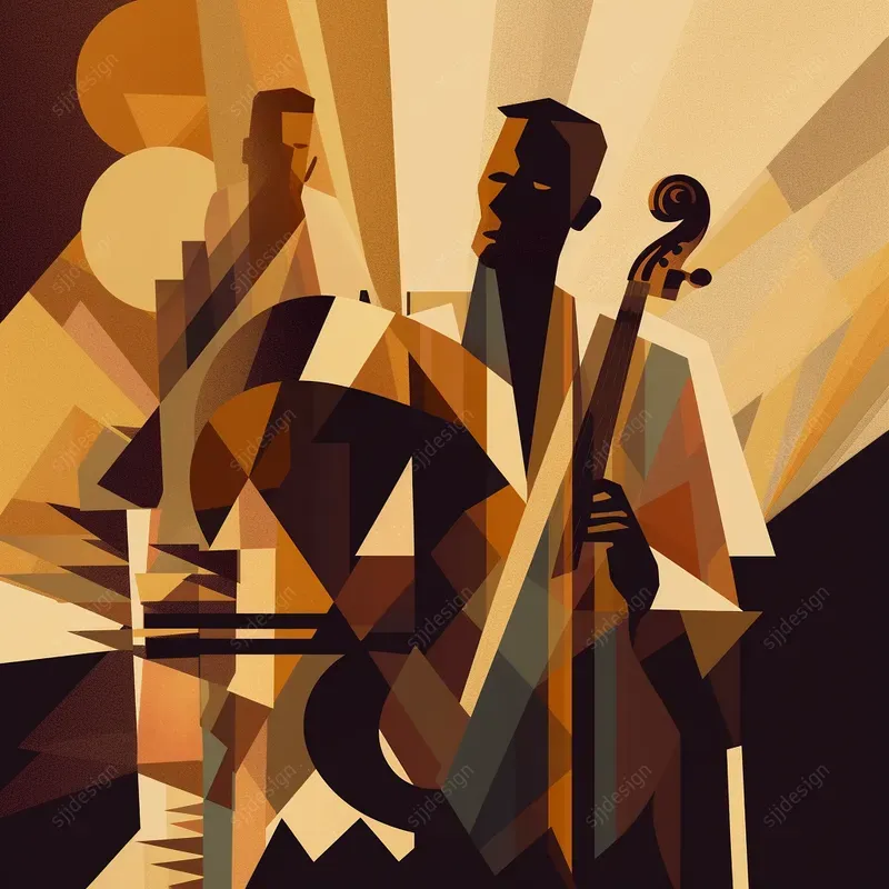 Retro Abstract Jazz Music Album Covers