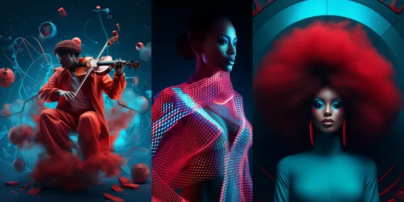 Bold Futuristic Imagery generated by undefined