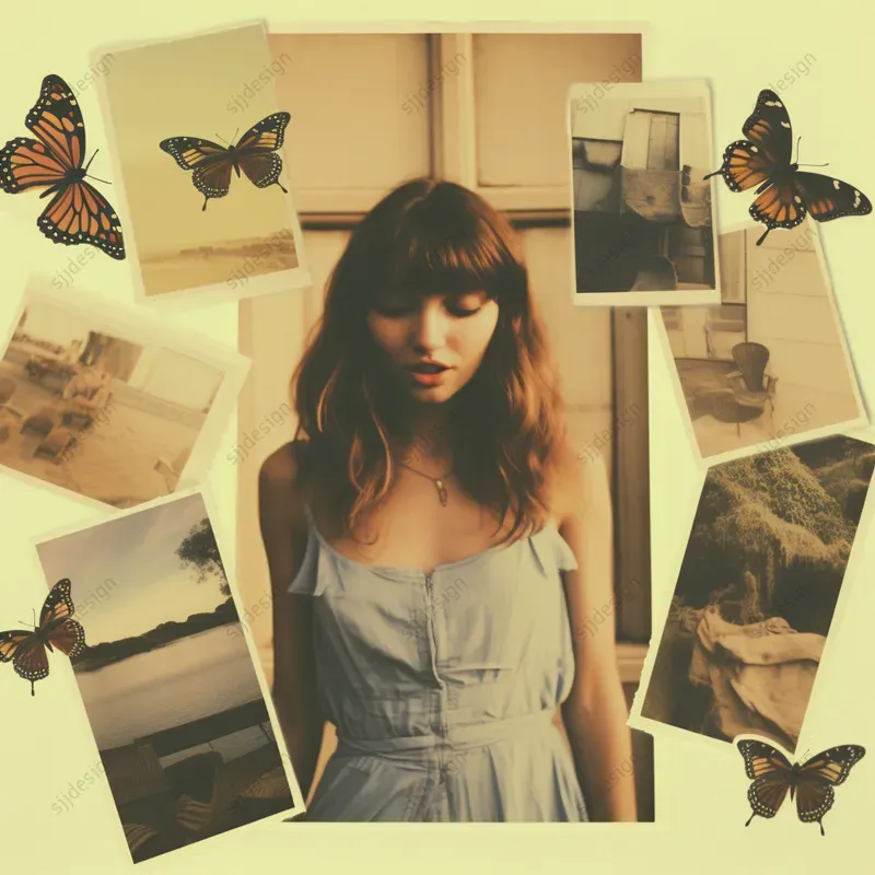 Whimsical Polaroids 70s Selfie Art