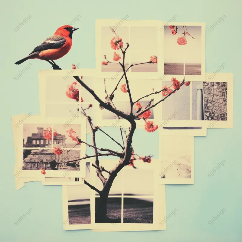 Whimsical Polaroids 70s Selfie Art