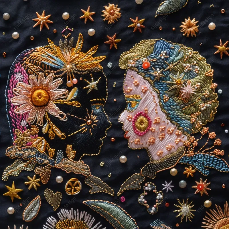 Cosmic Needlework Art