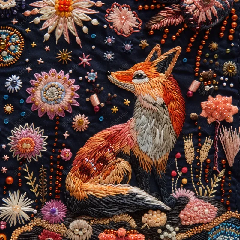 Cosmic Needlework Art