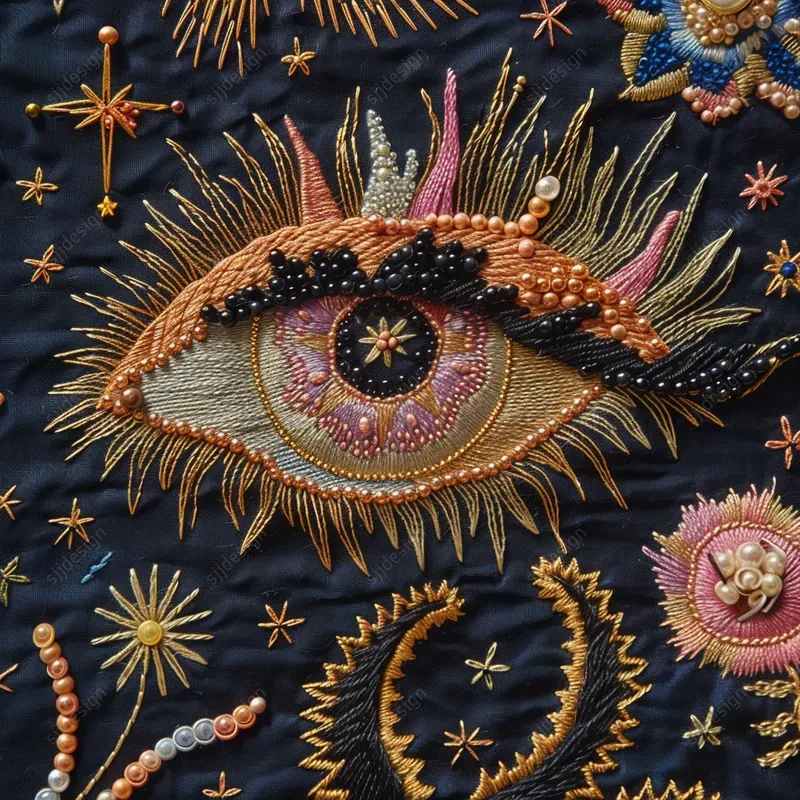 Cosmic Needlework Art