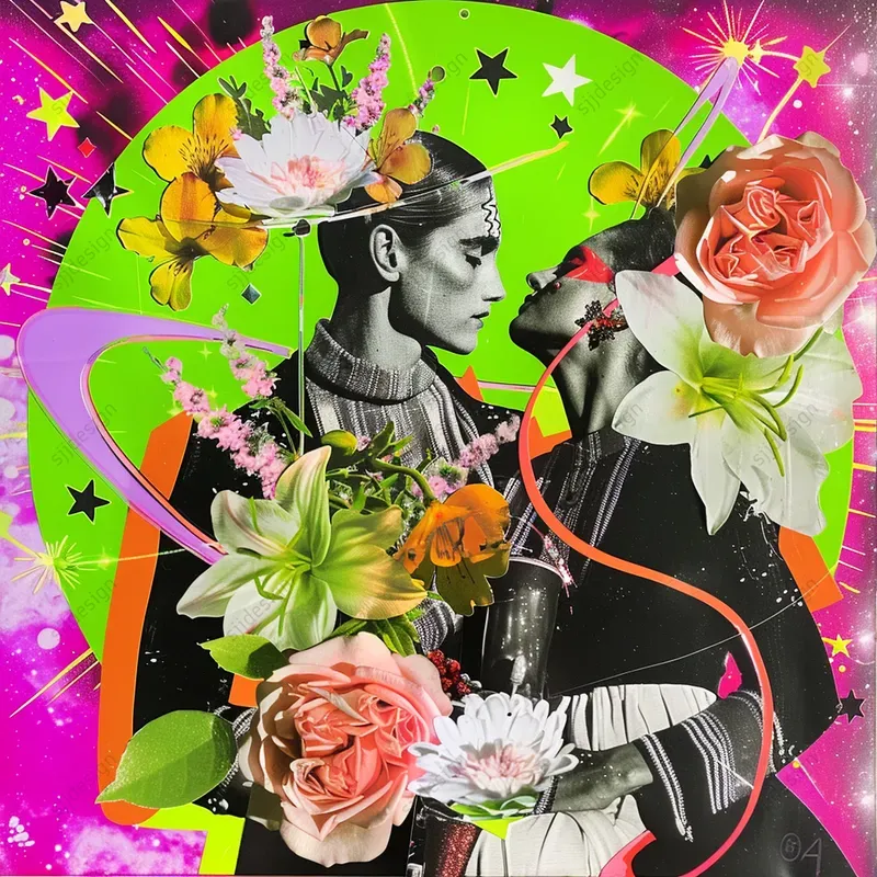 90s Retro Scrapbook Collages