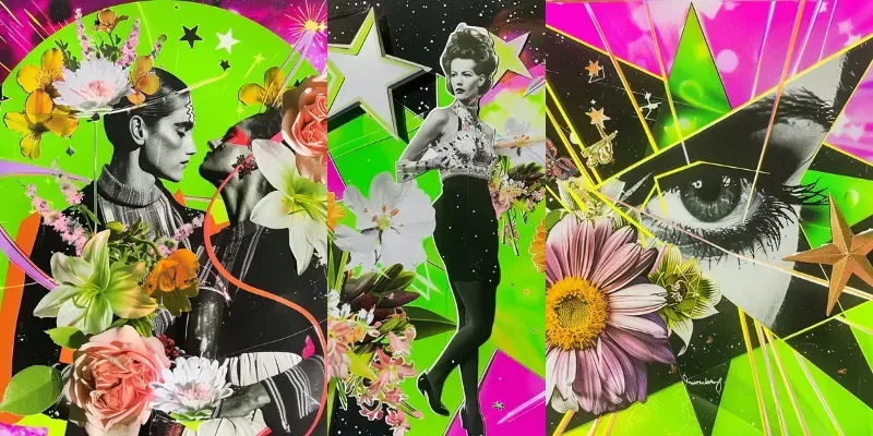 90s Retro Scrapbook Collages generated by undefined