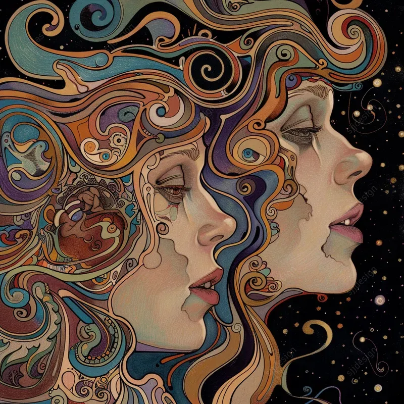 Mystical Folk Spectrum Art