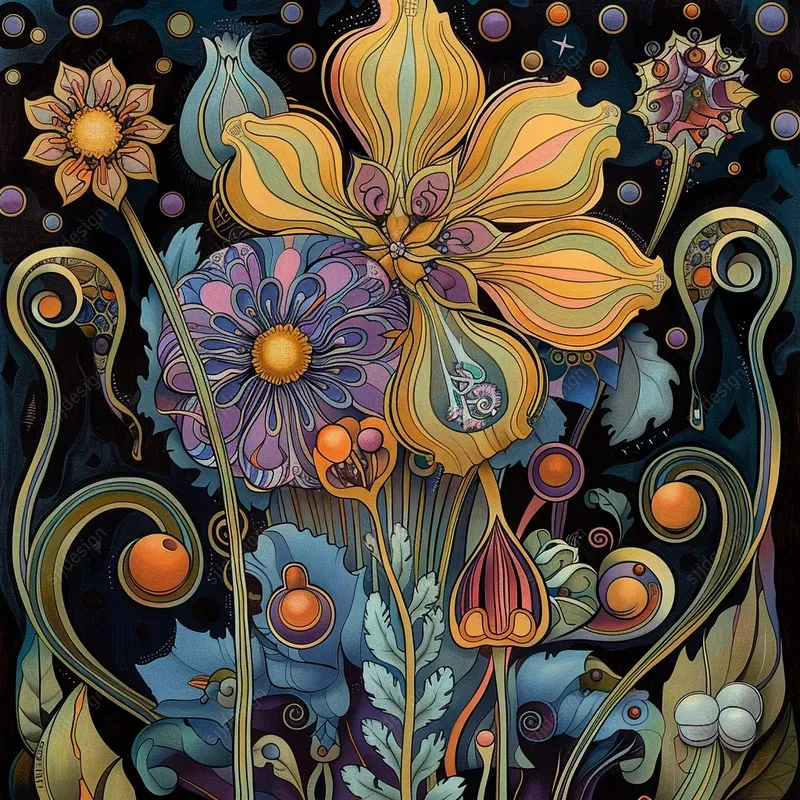 Mystical Folk Spectrum Art