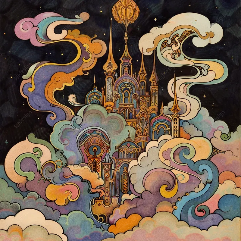 Mystical Folk Spectrum Art