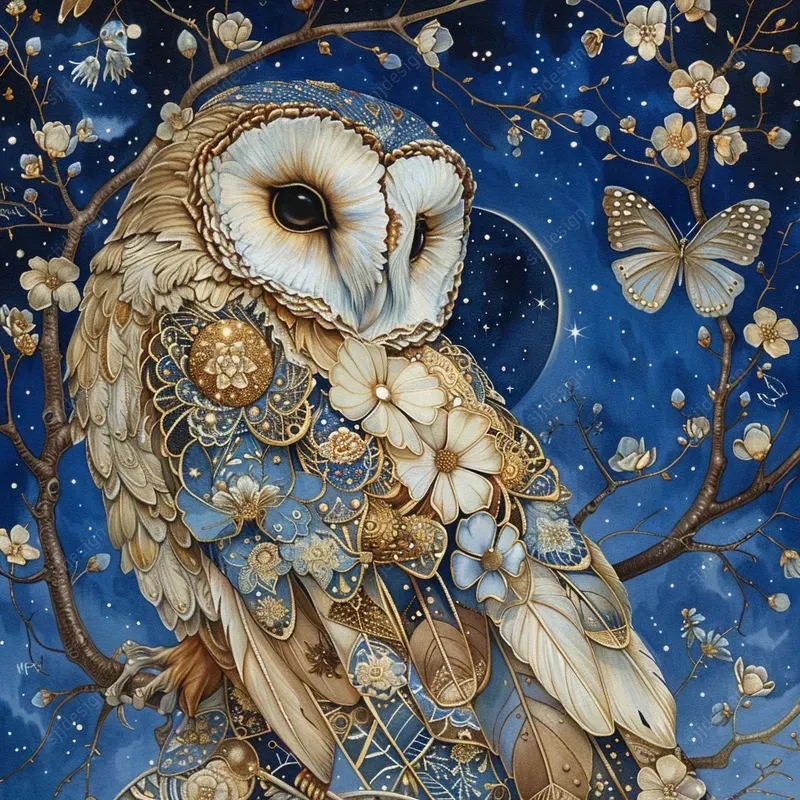 Serene Cosmos Elegance Art