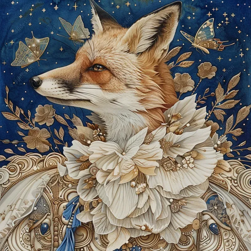 Serene Cosmos Elegance Art