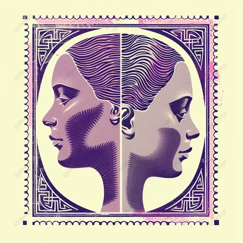 Vintage Postage Stamp Art