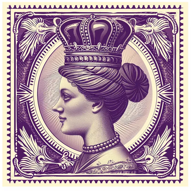 Vintage Postage Stamp Art
