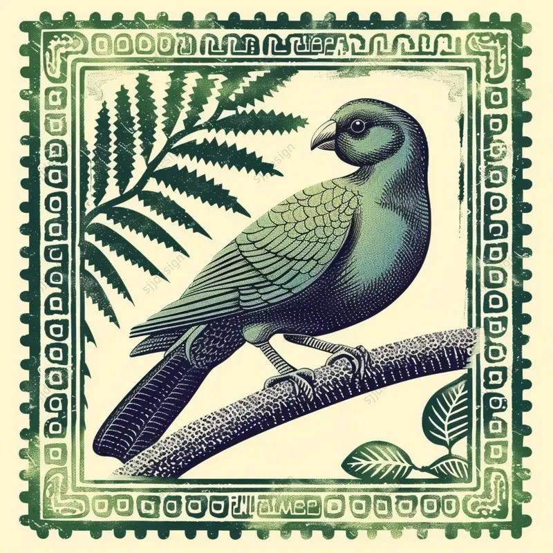 Vintage Postage Stamp Art