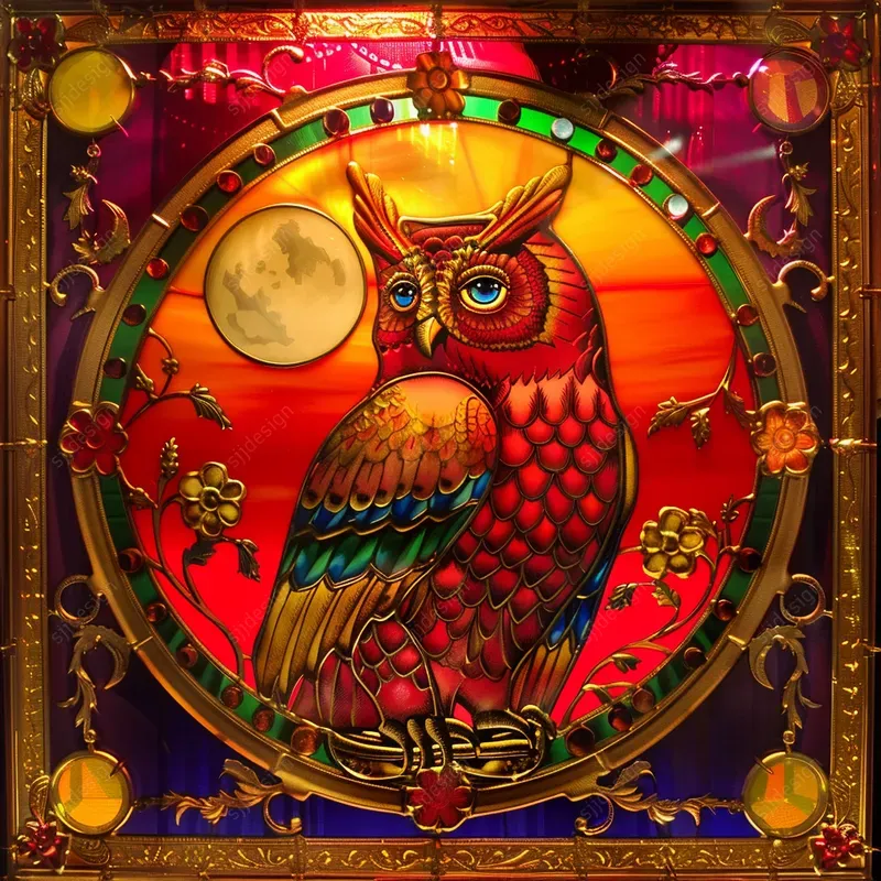 Intricate Sunlit Glass Art