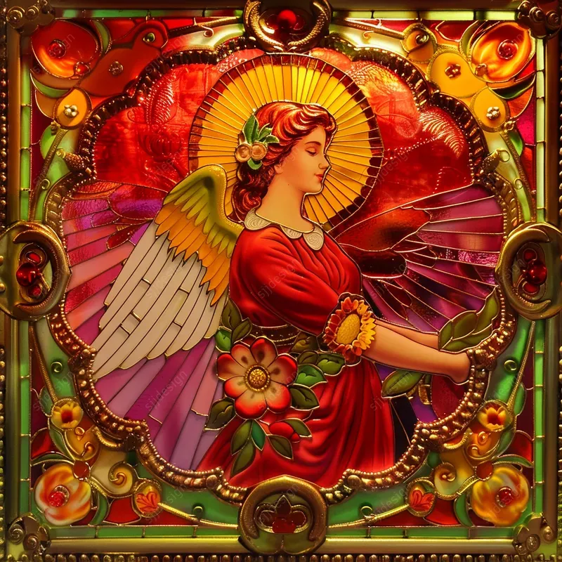 Intricate Sunlit Glass Art