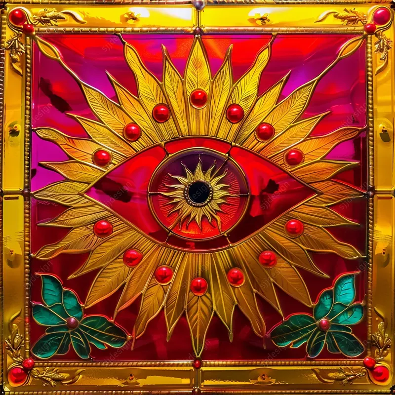 Intricate Sunlit Glass Art