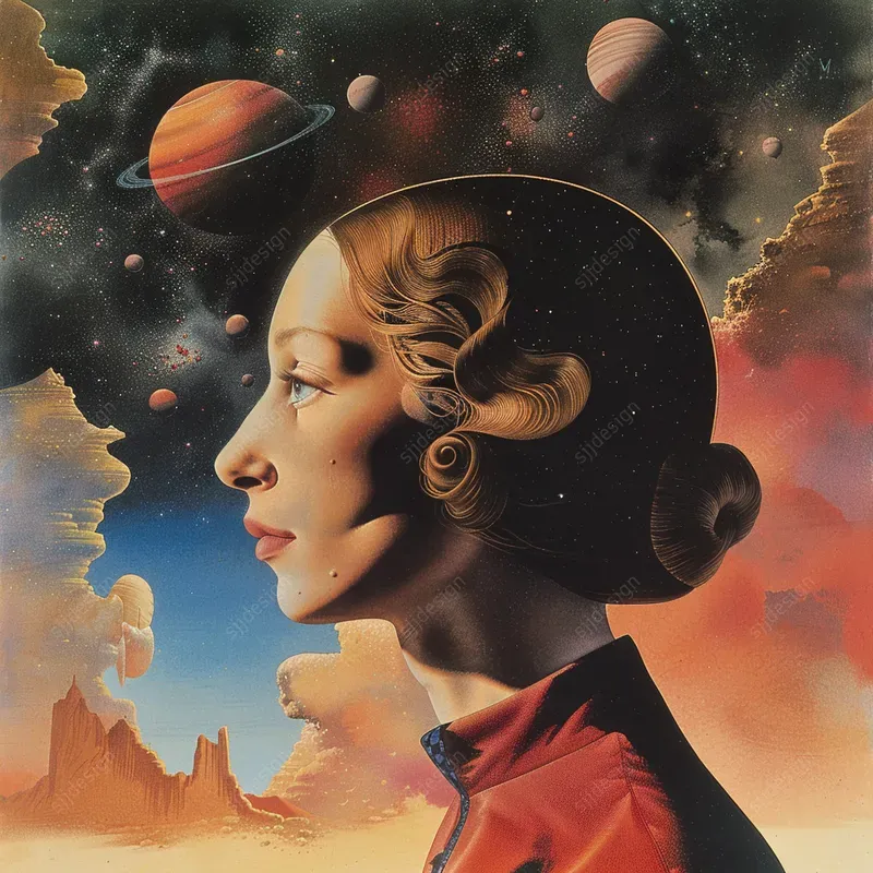Celestial Elegances In Space Opera Art