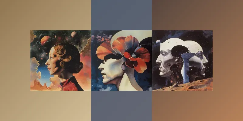 Celestial Elegances In Space Opera Art generated by undefined