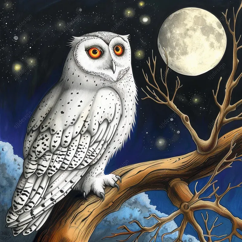 Starry Serene Storybook Art
