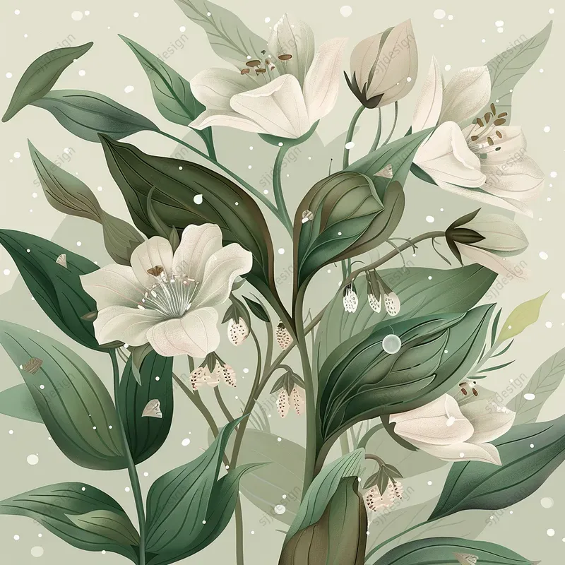 Ethereal Floral Serenity Art