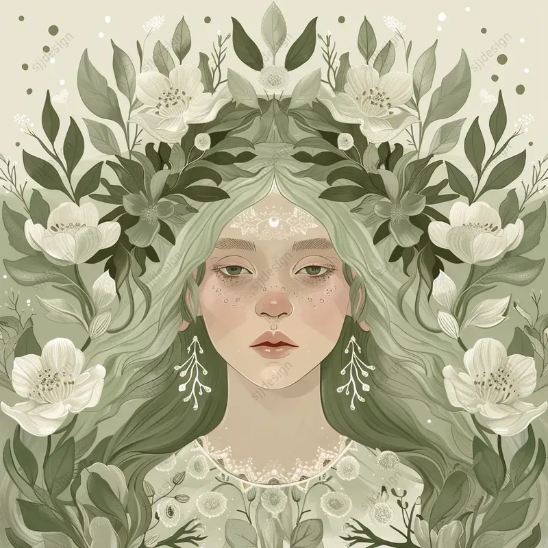 Ethereal Floral Serenity Art