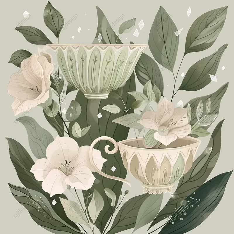 Ethereal Floral Serenity Art