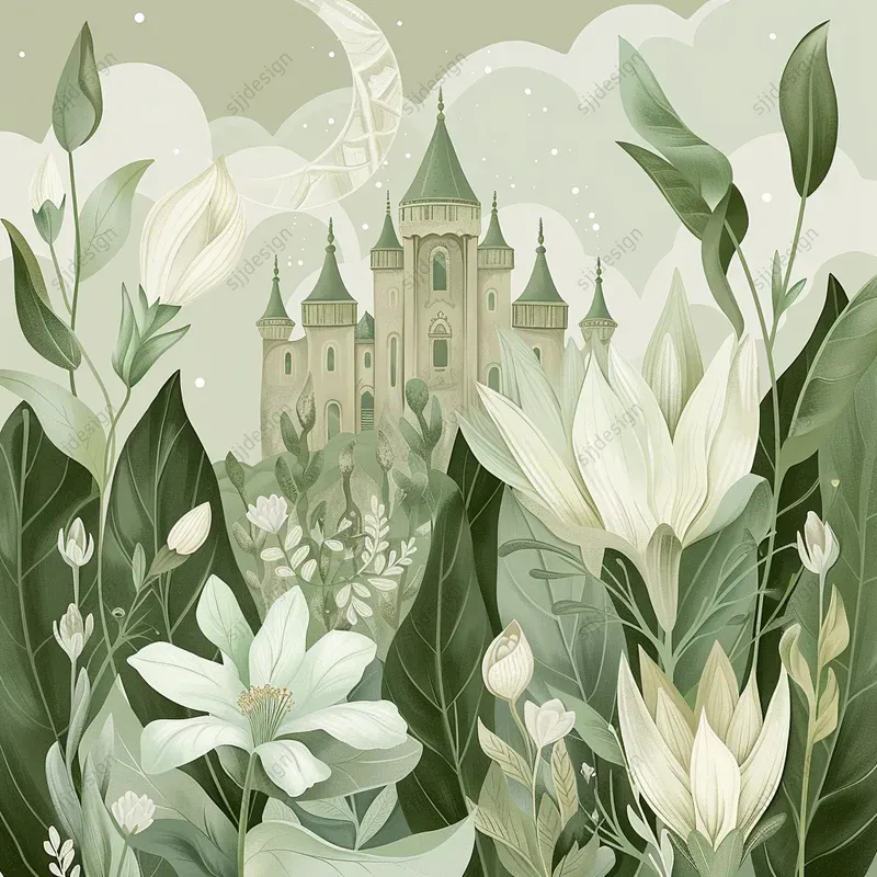 Ethereal Floral Serenity Art