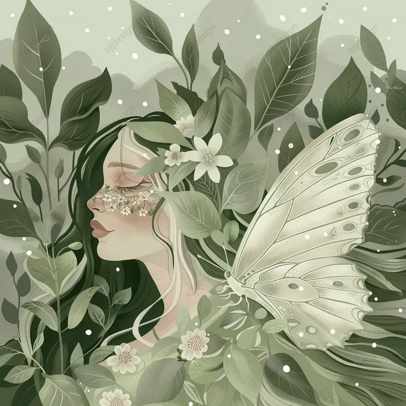 Ethereal Floral Serenity Art