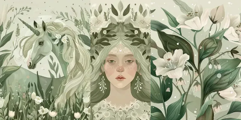 Ethereal Floral Serenity Art