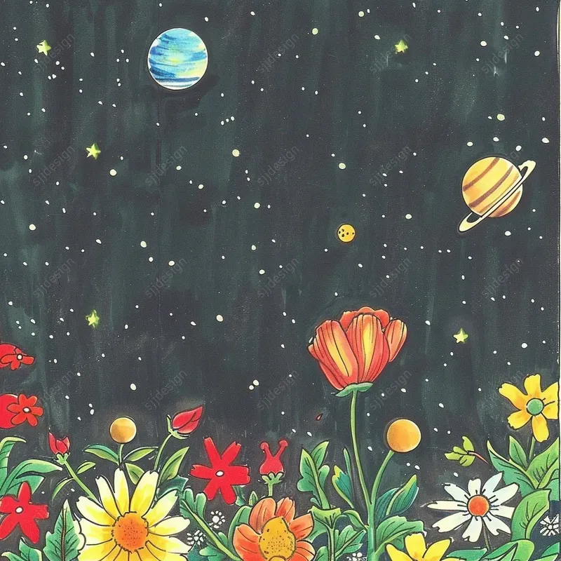 Planetary Vintage Art
