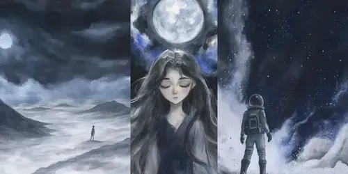 Atmospheric Anime Dark Dreams Unveiled generated by midjourney