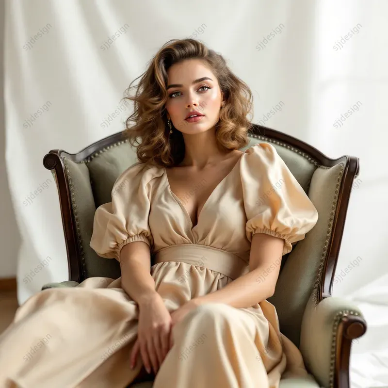 Radiant Elegance Soft Fashion Portraits