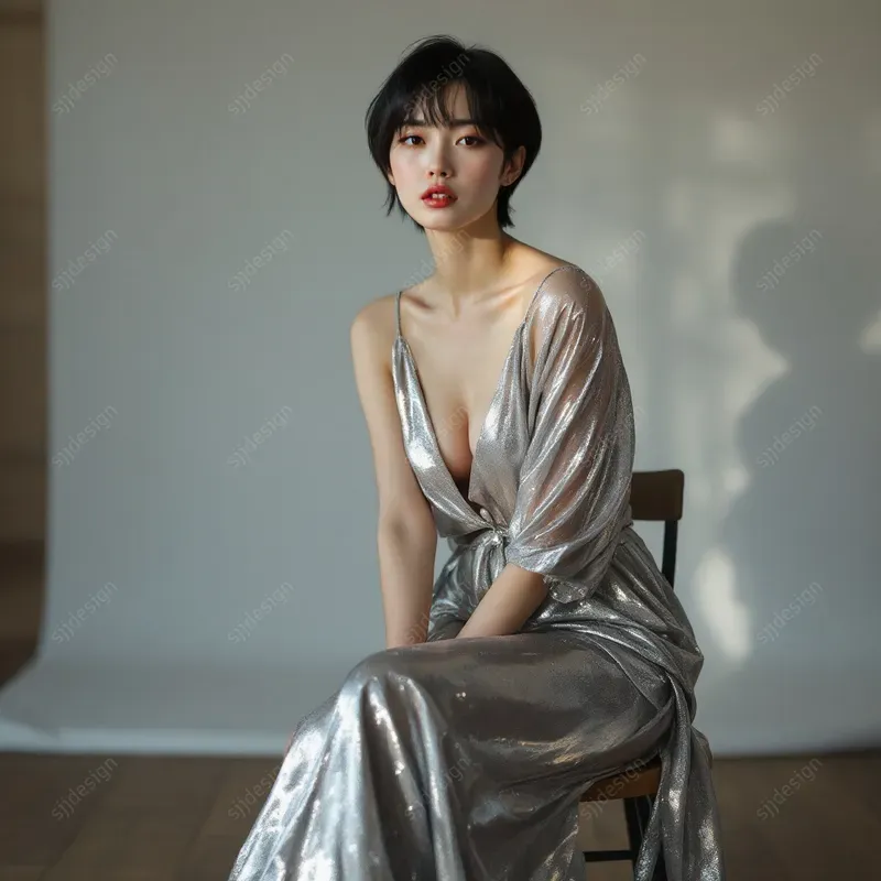 Radiant Elegance Soft Fashion Portraits